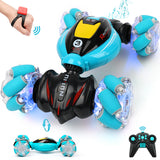 RC Cars Gesture Sensing Stunt Car - Best Gifts for Boys 6-12 Year Old 360° Rotating 4WD Remote Control Car Transform 2.4Ghz Hand Controlled Car Birthday Presents for Kids Age 7 8 9 10 11 yr