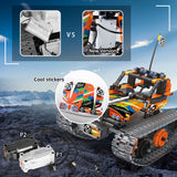3-in-1 STEM Remote Control Building Kits-Tracked Car/Robot/Tank, 2.4Ghz Rechargeable RC Racer Toy Set Gift for 8-12,14 Year Old Boys and Girls, Best Engineering Science Learning Kit for Kids