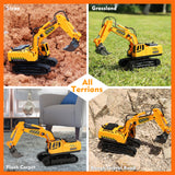 Gili Remote Control Excavator Toy RC Construction Digger Toys for Boys 3 4 5 6 7 8 Year Old
